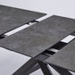 Table de salle à manger extensible en pierre frittée moderne