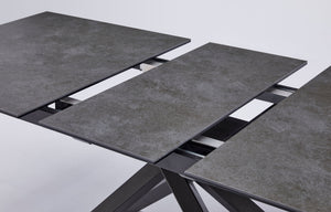 Modern Sintered Stone Rectangular Dining Extension Table