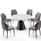 Table d'extension ronde noire Pandora