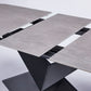 Modern Sintered Stone Top Extension Table