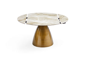 Luxury Bronze Round Dining Extension Table
