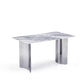 Minimalist Modern Dining Table with Marble Top