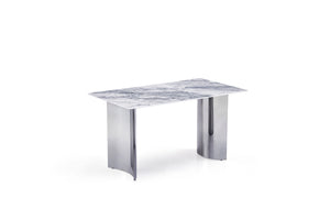 Minimalist Modern Dining Table with Marble Top