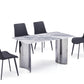 Minimalist Modern Dining Table with Marble Top