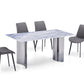 Minimalist Modern Dining Table with Marble Top