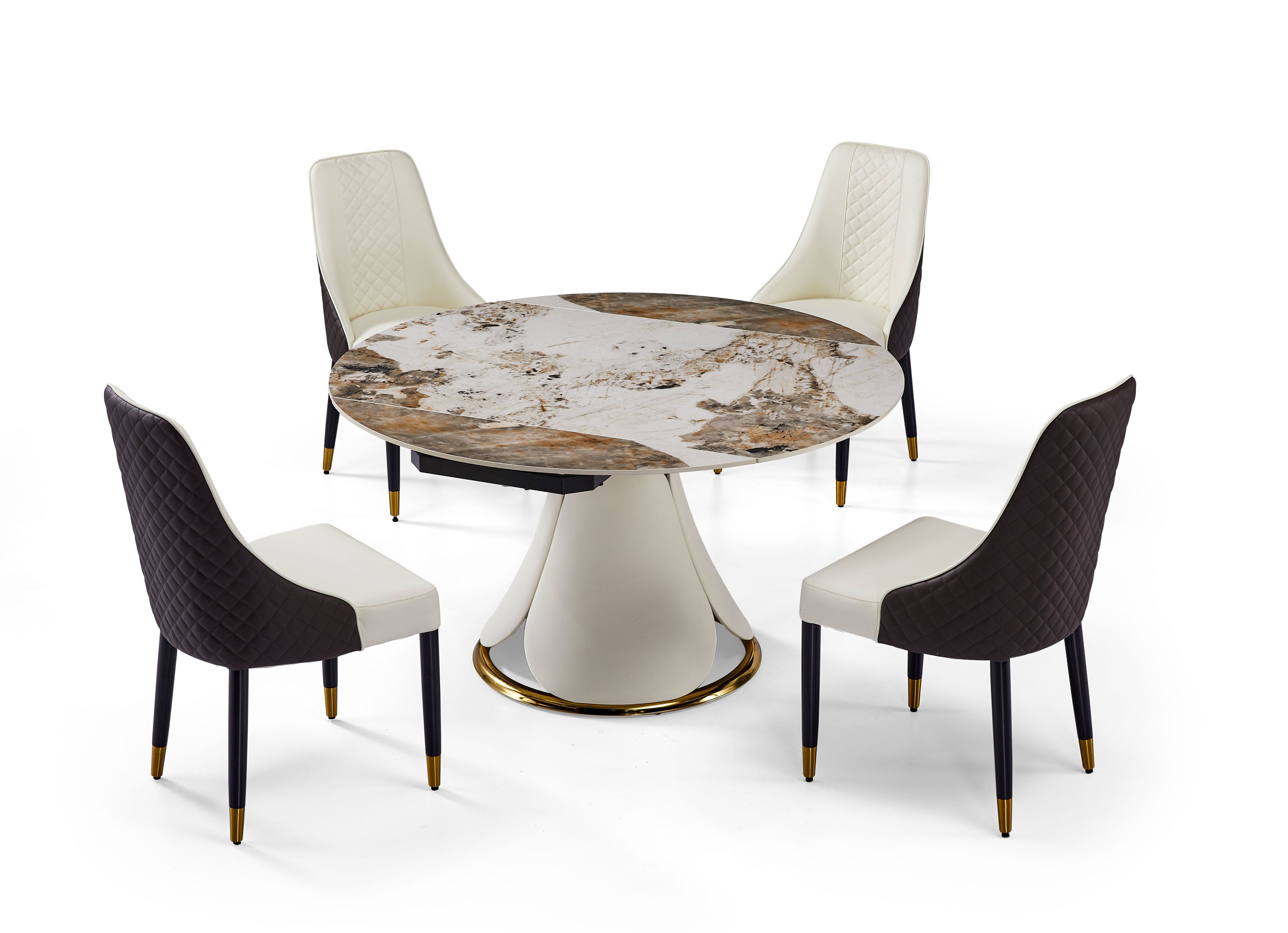 Lotus-Pandora Round Extension Table