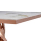 Table à manger Ring-Modern Luxury en or rose brillant