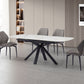 Contemporary Sintered Stone Top Sleek Extension table