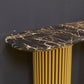 Gold Black Sand Marble Console Table