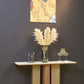 ELISE Console Table with Walnut Veneer and Bronze Brushed Finish for Modern Entryways