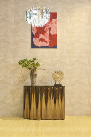 WAVE Console Table With Water Glass