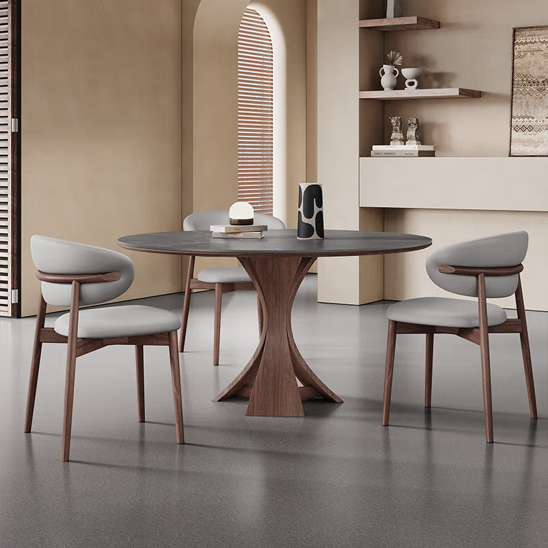 Mid-Century Modern Round Dining Table