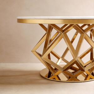 Luxury Marble Gold Coffee Table