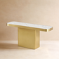 Minimalist Brass Gold Console Table