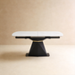 Matt Sand Black Gold Deco Extension Table WIth Sintered Stone Top