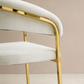 Modern Luxury Gold Upholstered Dining Chair