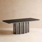 Wave Coffee Table With Water Glass