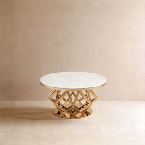 Luxury Marble Gold Coffee Table