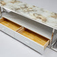 Modern Marble TV Stand With Drawer