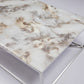 Ensemble table basse et table d'appoint en marbre moderne