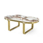 CIEL Luxury Gold Coffee Table With Sintered Stone Top