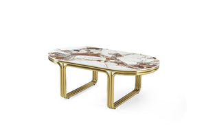 CIEL Luxury Gold Coffee Table With Sintered Stone Top