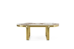 CIEL Luxury Gold Coffee Table With Sintered Stone Top