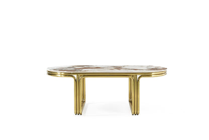 CIEL Luxury Gold Coffee Table With Sintered Stone Top