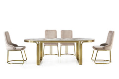 CIEL Luxury Gold Stainless Steel Dining Table Original Design