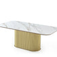 AVAL Modern  Luxury Gold Dining Table