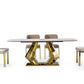 ARDEN Luxury Gold Dining Table For Villa & Hotel