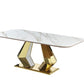 ARDEN Luxury Gold Dining Table For Villa & Hotel