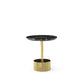 AVAL Luxury Gold Round Coffee Tbale Set