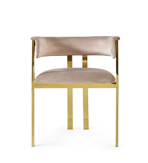 RAY Modern Luxury Velvet Gold Dining Chair