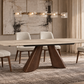 Modern Luxury Sintered Stone Solid Wood Dining Table