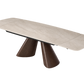 Modern Luxury Sintered Stone Solid Wood Dining Table