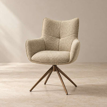 Modern Fabric Upholstered Swivel Dining Chair (Copy)