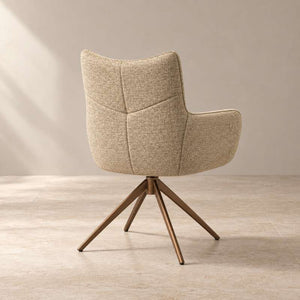 Modern Fabric Upholstered Swivel Dining Chair (Copy)