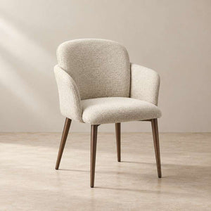 Fabric Upholstered Solid Wood Dining Chair