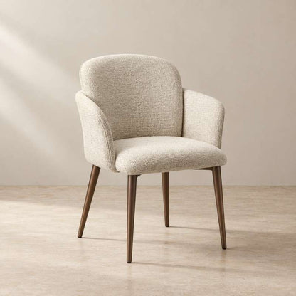 Fabric Upholstered Solid Wood Dining Chair