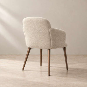 Fabric Upholstered Solid Wood Dining Chair