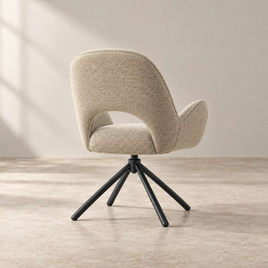Modern Fabric Swivel Dining Chair