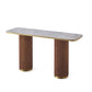 LUNE Luxury Modern Walnut Console Table
