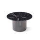 Modern Luxury Marble Black Titaminum SS Coffee Table Set