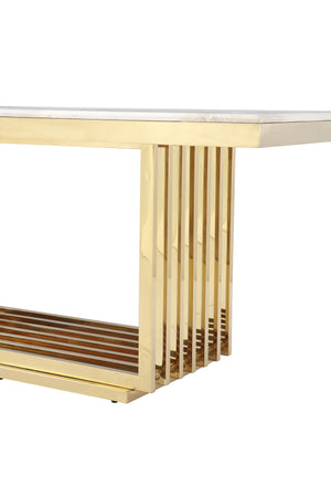 Luxury Modern Gold Dining Table For Hotel