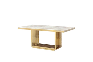 Luxury Modern Gold Dining Table For Hotel
