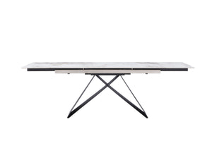 Modern Matt Sand Black Extension Table