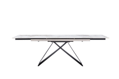 Modern Matt Sand Black Extension Table