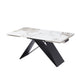 Modern Matt Sand Black Extension Table