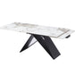 Modern Matt Sand Black Extension Table